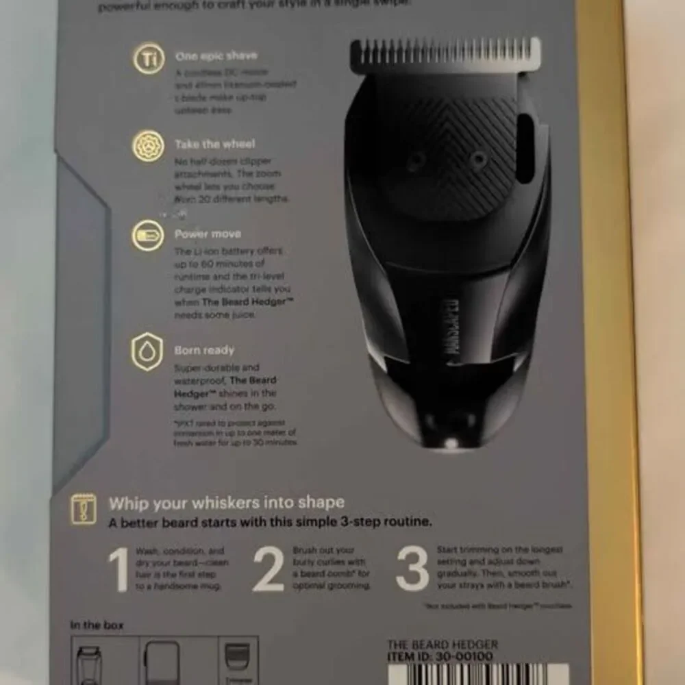 Manscaped The Beard Hedger Electric Trimmer Kit with Case - Excellent Condition